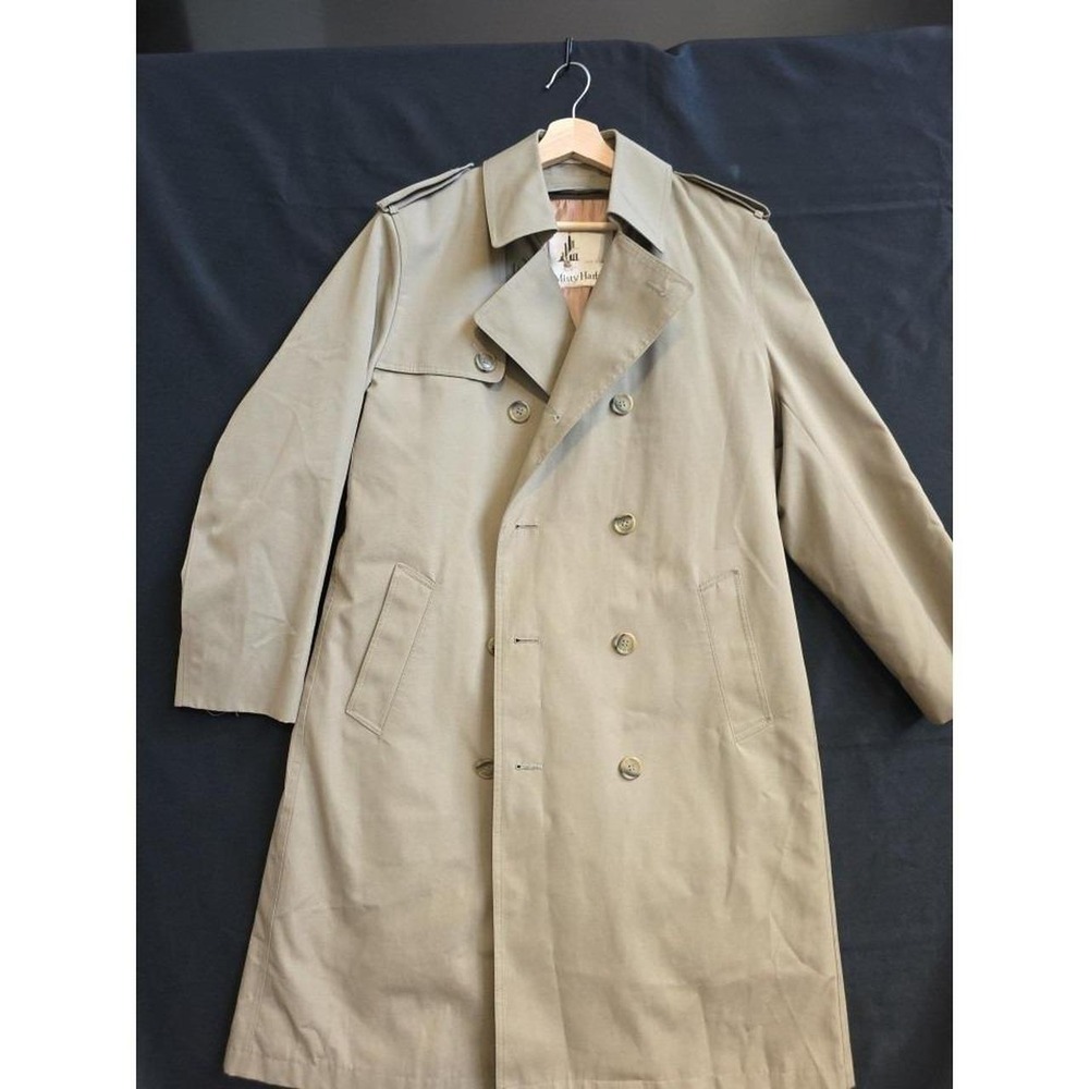 Vintage Misty Harbor Beige Trench Coat Women's 38 Reg 1980 Retro Look